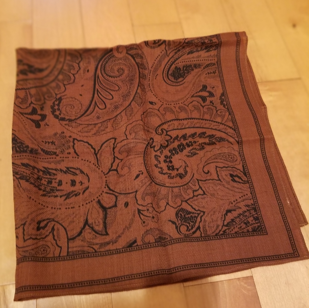 Vintage Adrienne Vittadini Paisley Square Scarf